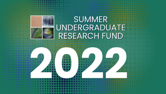 Summer Undergraduate Research Fund cover design.