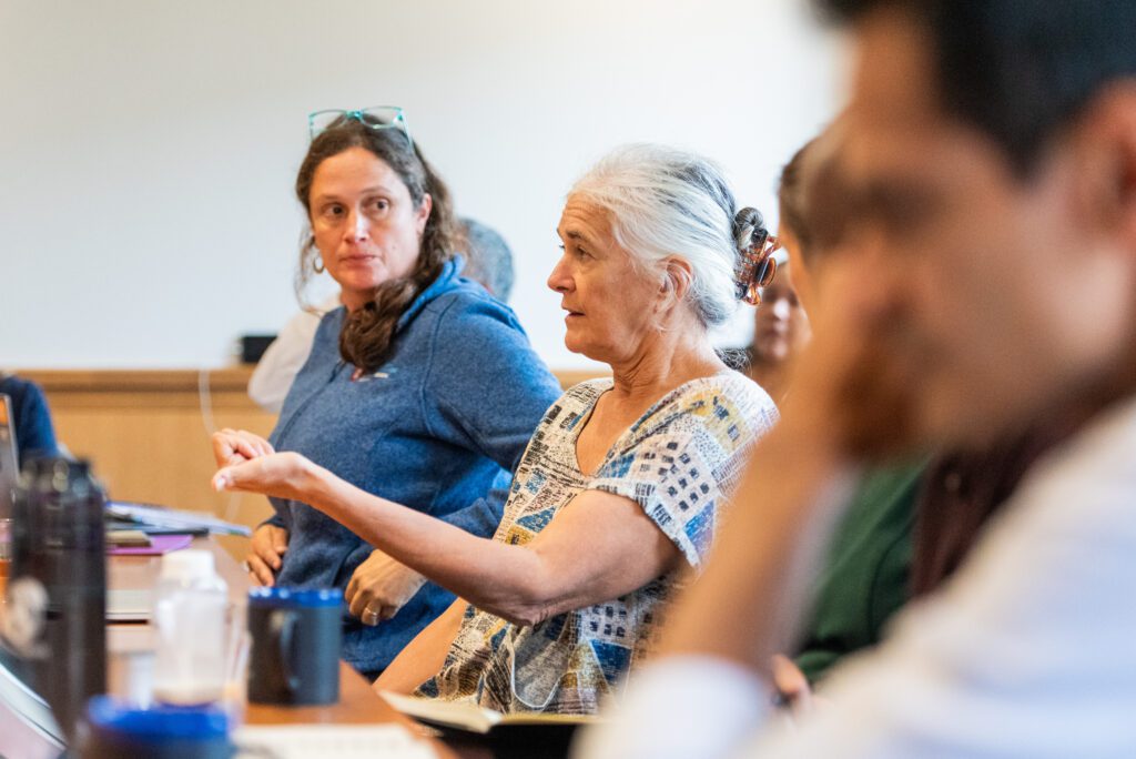 Megan Murray of Harvard University speaks during the workshop.