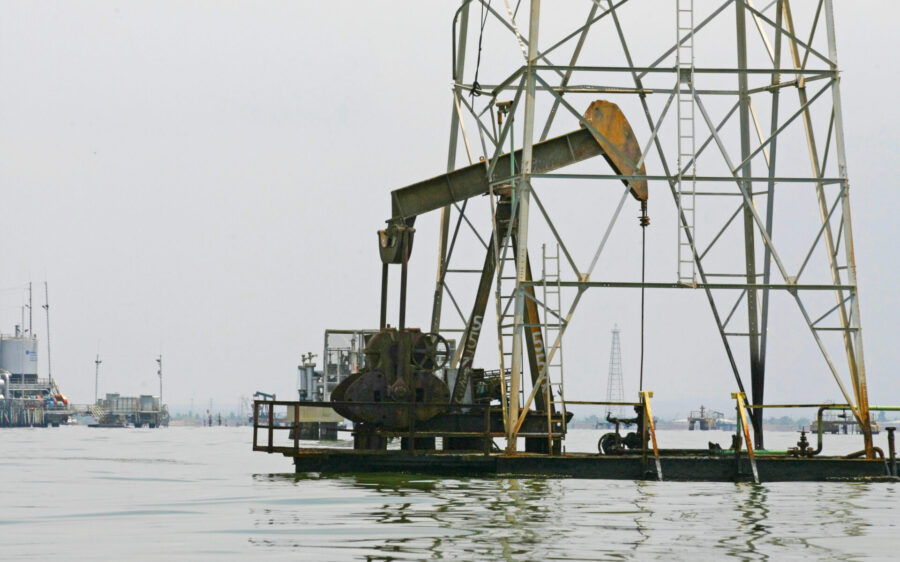 oil derrick in Venezuela