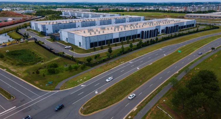 A data center seen from above