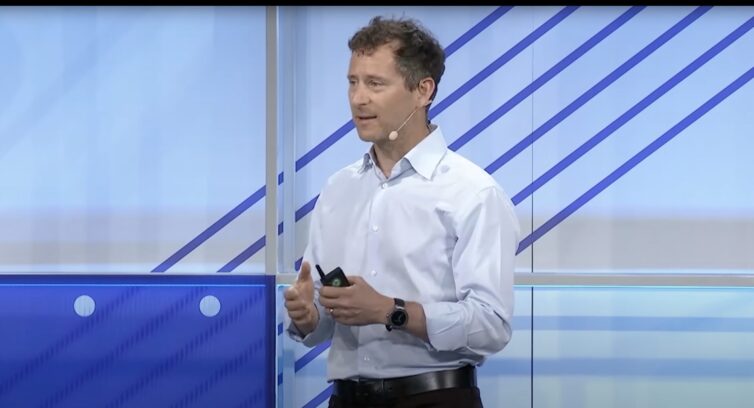 Dennis Troper speaks onstage