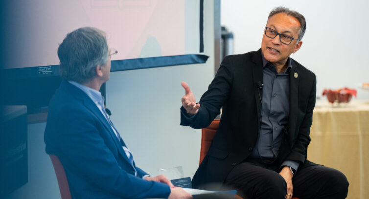 Ani Dasgupta delivers a book talk at Harvard