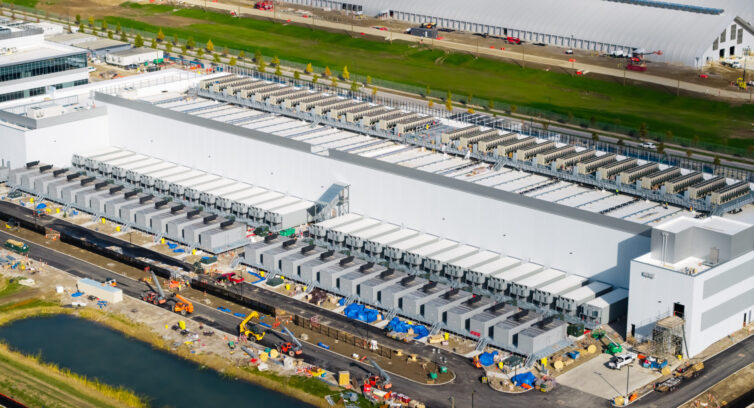 data center viewed from the air