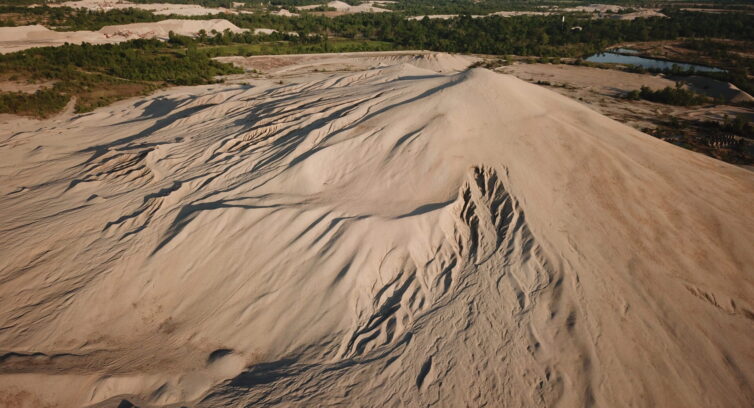 Tailings in Picher, Oklahoma, part of the Tar Creek Superfund Site (Adobe)