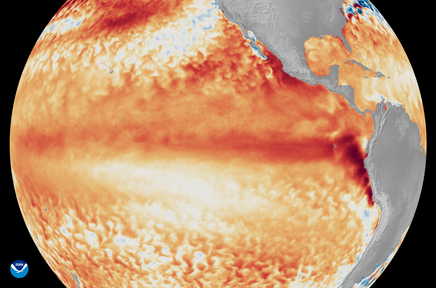 El Nino sat image by NOAA