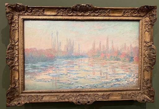 Floating Ice on the Seine painting